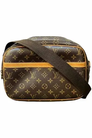 LOUIS VUITTON Pre-owned, Heren, Bruin, ONE Size, Pre-owned Canvas shoulder-bags