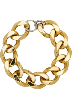 GIANLUCA CAPANNOLO Accessoires, Dames, Geel, ONE Size, Gouden Link Ketting Armband