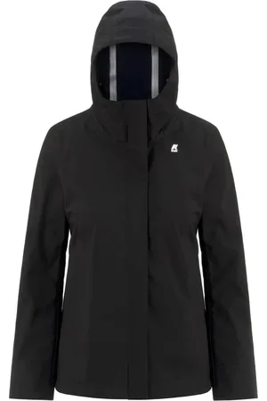 K-Way Jassen, Dames, Zwart, S, Nylon, Madlaine Bonded Jas