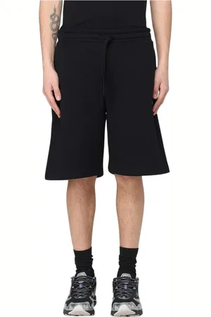 Diesel Korte broeken, Heren, Zwart, S, Katoen, Zwarte stijlvolle heren regular fit shorts