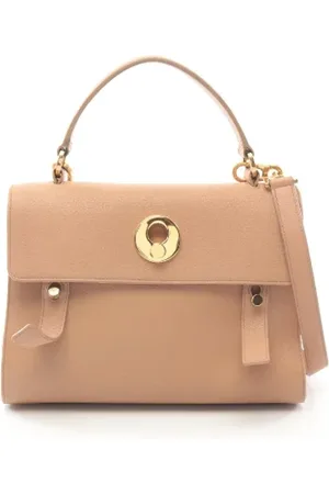 Saint Laurent Pre-owned, Dames, , ONE Size, Leer, Tweedehands leren handtassen