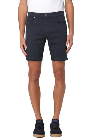 Dondup Korte broeken, Heren, Blauw, W36, Denim, Stijlvolle Roze Denim Shorts