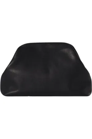The Row Tassen, Dames, Zwart, ONE Size, Afgeronde Zwarte Clutch