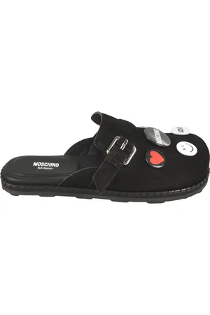 Moschino Schoenen, Dames, Zwart, 37 EU, Platte schoenen voor vrouwen