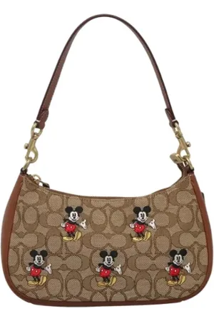 Coach Pre-owned, Dames, , ONE Size, Tweedehands Canvas handtassen