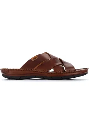 Pikolinos Schoenen, Heren, Bruin, 40 EU, Suède, Bruine herensandaal Tarifa stijl