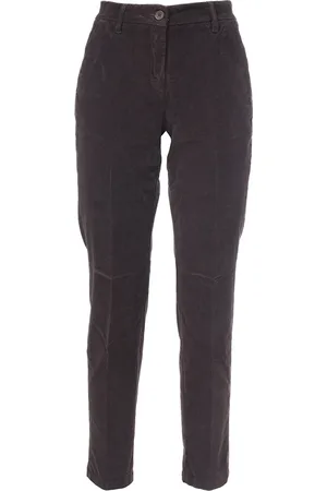 Jacob Cohen Jeans, Dames, Bruin, 2Xl, Katoen, Ribfluwelen broek Marina model