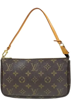 LOUIS VUITTON Pre-owned, Dames, Bruin, ONE Size, Tweedehands Canvas Louis Vuitton tassen