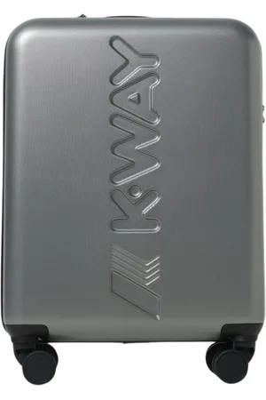 K-Way Koffers, unisex, Grijs, ONE Size, Spinner Wielen Reistas Blauw