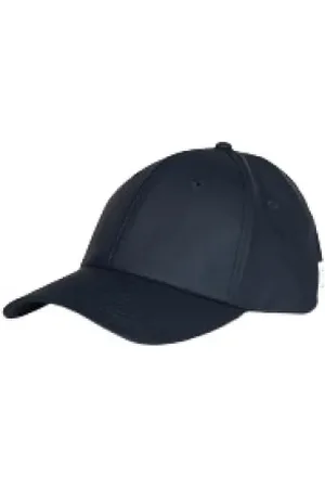 Rains Accessoires, unisex, Blauw, ONE Size, Klassieke Baseballpet met Gebogen Klep