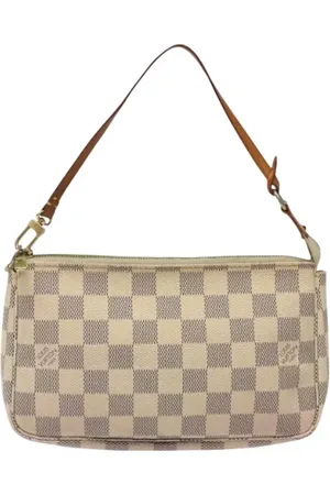 LOUIS VUITTON Pre-owned, Dames, Wit, ONE Size, Tweedehands Canvas Louis Vuitton tassen