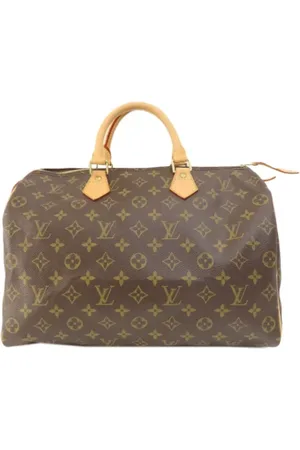 LOUIS VUITTON Pre-owned, Dames, Bruin, ONE Size, Tweedehands Canvas handtassen