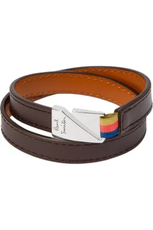 Paul Smith Accessoires, Heren, Bruin, ONE Size, Bruine Armband Stijlvol Ontwerp