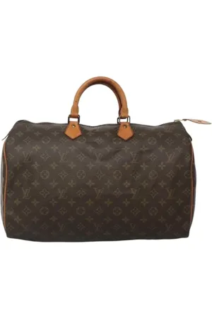 LOUIS VUITTON Pre-owned, Dames, Bruin, ONE Size, Tweedehands Canvas Louis Vuitton tassen