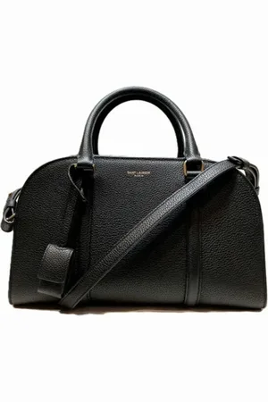 Saint Laurent Pre-owned, Dames, Zwart, ONE Size, Leer, Tweedehands leren handtassen