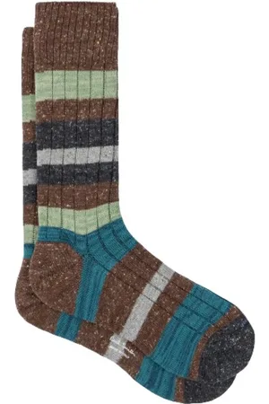 Paul Smith Ondergoed, Heren, Veelkleurig, ONE Size, Gestreepte Sokken