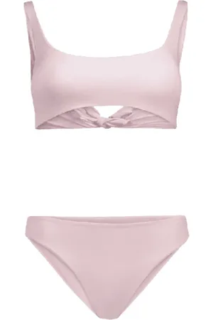 FISICO Badkleding, Dames, Roze, M, Roze kanten bh en slip set
