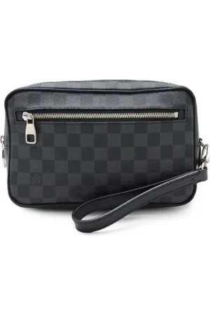 LOUIS VUITTON Pre-owned, Heren, Zwart, ONE Size, Pre-owned Canvas clutches