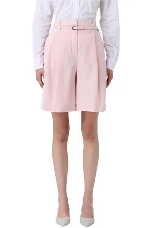 HUGO BOSS Korte broeken, Dames, Roze, M, Roze High-Waist Boss Broek
