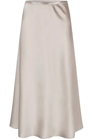 Dea Kudibal Rokken, Dames, Roze, S, Bias Gesneden Zijden Twill Rok