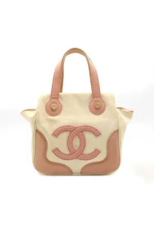CHANEL Pre-owned, Dames, Roze, ONE Size, Pre-owned Canvas totes