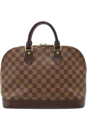 LOUIS VUITTON Pre-owned, Dames, Bruin, ONE Size, Tweedehands Canvas Louis Vuitton tassen