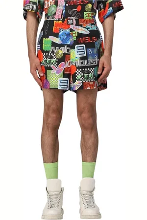 AMBUSH Korte broeken, Heren, Veelkleurig, L, Collage Print Shorts