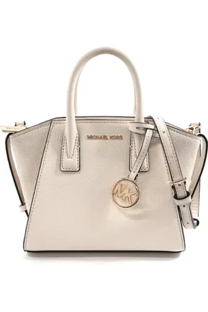Michael Kors Pre-owned, Dames, Wit, ONE Size, Leer, Tweedehands leren handtassen