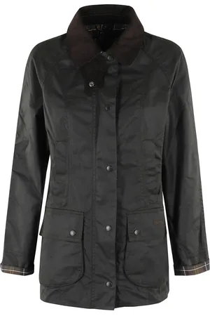 Barbour Jassen, Dames, Groen, S, Stijlvolle Beadnell Wax Jas