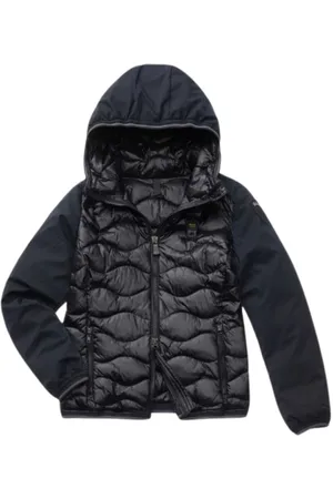 Blauer Jassen, Dames, Zwart, L, Leer, Donzen Jas