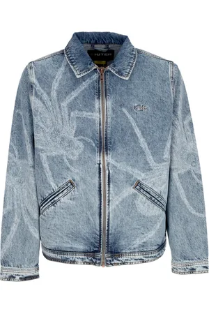 IUTER Jassen, Heren, Blauw, L, Denim, Spider Denim Ally Jack Blauw