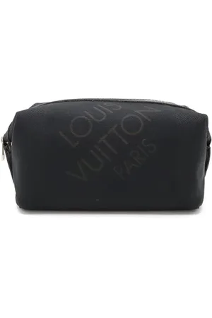 LOUIS VUITTON Pre-owned, Heren, Zwart, ONE Size, Leer, Tweedehands Canvas handtassen