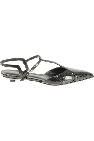 SERGIO LEVANTESI Schoenen, Dames, Zwart, 39 EU, Leer, Elegante Italiaanse Slingback Schoenen
