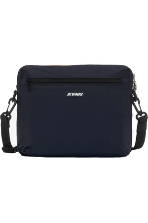 K-Way Tassen, Heren, Blauw, ONE Size, Nylon, Stijlvolle Crossbody Tas Moire Collectie