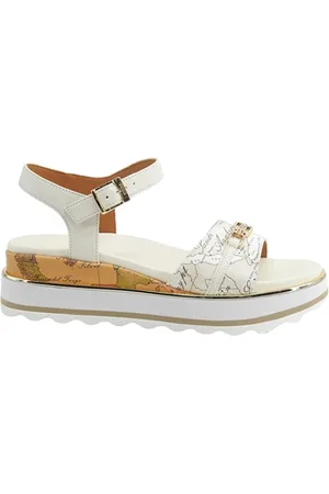 ALVIERO MARTINI 1A CLASSE Schoenen, Dames, , 37 EU, Witte lage hak sandalen voor vrouwen
