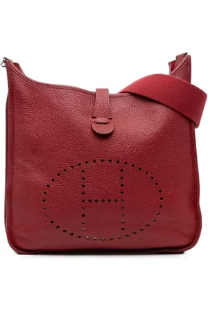 Hermès Pre-owned, Dames, Rood, ONE Size, Leer, Pre-owned Leather crossbody-bags