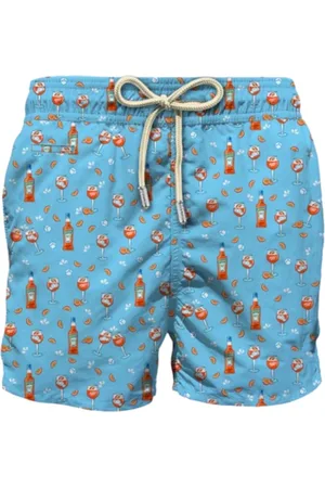 MC2 SAINT BARTH Badkleding, Heren, Blauw, 4Xl, Polyester, Polyester Shorts en Boxers Set