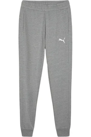 PUMA Broeken, Heren, Grijs, L, Katoen, Casual Teamgoal Broek