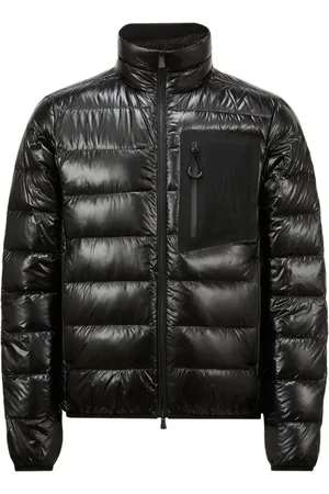 Moncler Jassen, Heren, Zwart, XL, Polyester, Outdoor Zwarte Jas Functionele Ritszakken