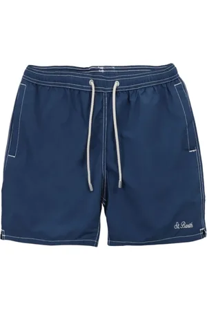MC2 SAINT BARTH Korte broeken, Heren, Blauw, 2Xl, Polyester, Shorts en Boxers Polyester Samenstelling