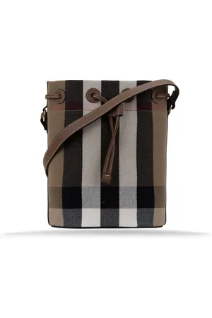 Burberry Tassen, Dames, Veelkleurig, ONE Size, Dames Schoudertas met Vetersluiting