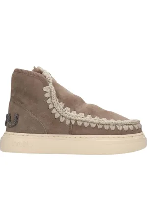 Mou Schoenen, Dames, Grijs, 41 EU, Stijlvolle Enkellaarzen