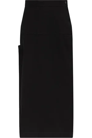 LEMAIRE Rokken, Dames, Zwart, L, Split Rok