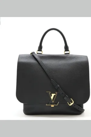 LOUIS VUITTON Pre-owned, Dames, Zwart, ONE Size, Leer, Tweedehands leren Louis Vuitton tassen