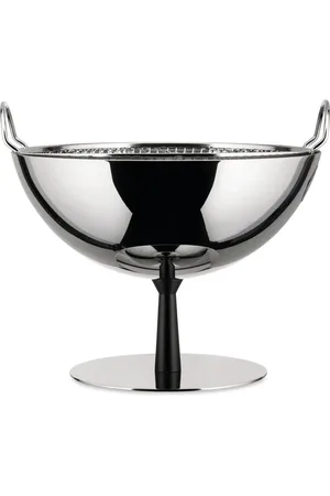 Alessi Interieur, unisex, Grijs, ONE Size, Fruitschaal Afgietrek Staal Antraciet