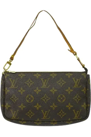 LOUIS VUITTON Pre-owned, Dames, Bruin, ONE Size, Tweedehands Canvas Louis Vuitton tassen