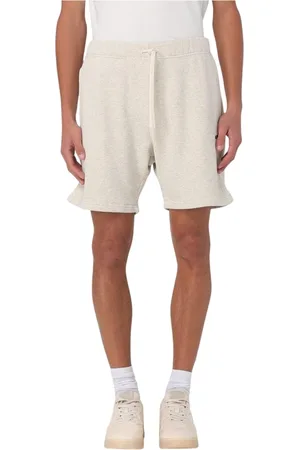 Autry Korte broeken, Heren, Grijs, M, Katoen, Casual Trekkoord Sweatshorts