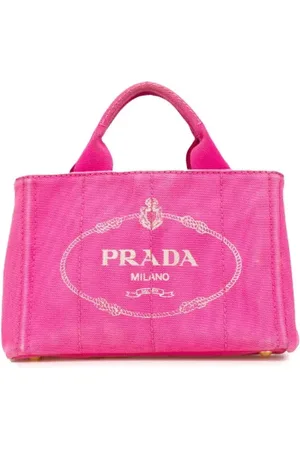 Prada Pre-owned, Dames, Roze, ONE Size, Pre-owned Canvas prada-bags