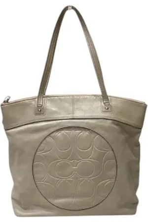 Coach Pre-owned, Dames, Bruin, ONE Size, Leer, Pre-owned Leather totes
