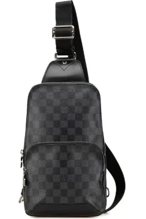 LOUIS VUITTON Pre-owned, Heren, Zwart, ONE Size, Leer, Pre-owned Canvas crossbody-bags